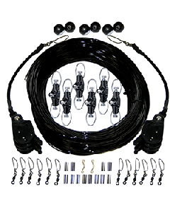 Rupp Triple Rigging Kit W/Lok-Ups & Nok-Outs - 520' Black Mono Cord CA-0160-MO