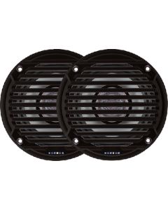Jensen 5-1/4" Dual Cone Waterproof Speakers Black Pr. JES-MS5006BR