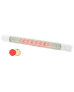 Hella Marine Surface Strip Light w/Switch - Warm White/Red LEDs - 12V 958121101