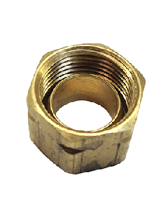 Uflex Brass Compression Nut w/Sleeve #61CA-6 71004K
