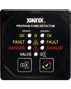 Fireboy-Xintex Propane Fume Detector Dual Channel w/Solenoid Valve Control FIR-P2BSR