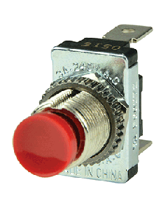 BEP CONTACT SWITCH 10A SPST OFF-(ON) RED 1001401