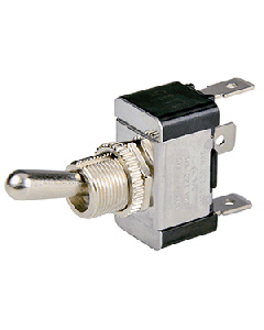 BEP SPDT CHROME PLATED TOGGLE SWITCH ON/OFF/ON 1002001