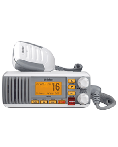 Uniden UM385 Fixed Mount VHF Radio - White UM385