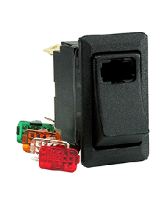 Cole Hersee Lighted Rocker Switch SPST On-Off 4 Blade 58328-101-BP