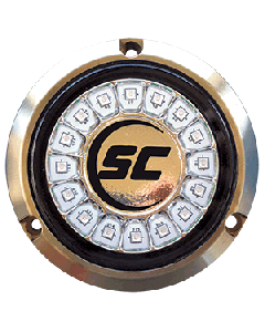 Shadow-Caster Great White Single Color Underwater Light - 16 LEDs - Bronze SCR-16-GW-BZ-10