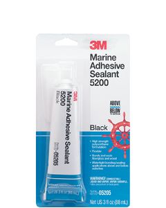 3M Marine {}5200 Sealant Black 3 Oz MMM 05205