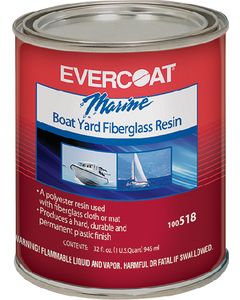 Evercoat Boat Yard Resin Quart W/Wax FIB 100518