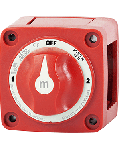 BLUE SEA 6008 M-SERIES BATTERY SWITCH 3 POSITION RED 6008