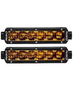 RIGID Industries 6" SR-Series SAE Compliant Fog Light - Black w/Yellow Light 906704
