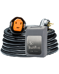 SmartPlug RV Kit 30 Amp 30' Dual Configuration Cordset - Black (SPX X Park Power) and Non Metallic Inlet - Gray R30303BM30PG