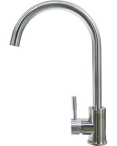 LIPPERT FAUCET CURVED STAINLESS STEEL 719324