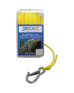 SEA DOG POLY PRO ANCHOR LINE W/SNAP 1/4" X 50' YELLOW