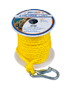 SEA DOG POLY PRO ANCHOR LINE W/SNAP 3/8" X 75' YELLOW