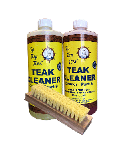 TIP TOP TEAK CLEANER KIT PART A AND PART B WITH BRUSH TK860