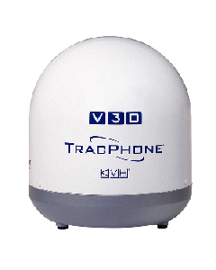 KVH ULTRA COMPACT TRACPHONE V30 W/ DC-BDU 01-0432-01