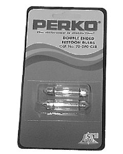 Perko 12V-10W Festoon Bulb (2/Cd) PKO 0071DP0CLR