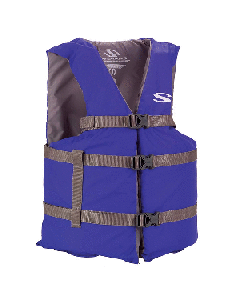 STEARNS CLASSIC SERIES ADULT BLUE UNIVERSAL LIFE JACKET 2159354