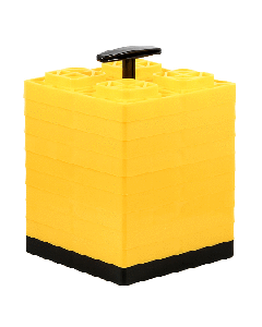 CAMCO FASTEN LEVELING BLOCKS W/ T-HANDLE 2X2 YELLOW 44512