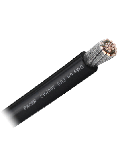 PACER BLACK 1/0 AWG BATTERY CABLE SOLD BY THE FOOT WUL1/0BK-FT