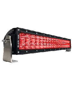 BLACK OAK 20" CURVED PREDATOR RED LED DOUBLE ROW LIGHT BAR 20CR-D3OS
