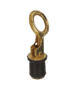 Attwood Snap-Handle Brass Drain Plug - 1" Diameter