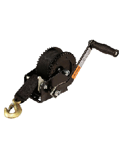 ATTWOOD 2000 LB DUAL DRIVE WINCH WITH 2" X 20' STRAP