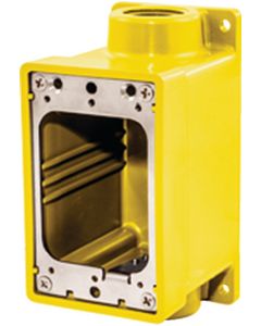 Hubbell Watertight Fd Box 3/4  Yellow Hub Hbl60Cm83A