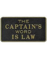 Bernard Engraving Captain'S Word Is Law BER FP010