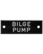 Bernard Engraving Nameplate Inbilge Pumpsin Pkg5 BER IP002