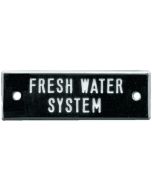 Bernard Engraving Nameplate-Fresh Water Sys 5/Pk BER IP052