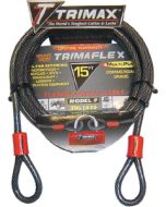 Trimax Locks 15'Dual Loop-Multi Use Cable TRX TDL1510