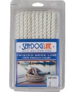 Sea-Dog Twisted Nylon Dock Line  3/8" X 20' White SDG 301110020WH1