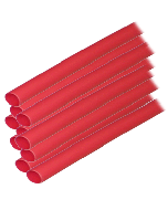 Ancor Heat Shrink Tubing 1/4"  X 12" Red 10 Pack 16-10 Awg