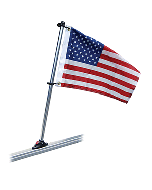 Taylor Made Pontoon 24" Flag Pole Mount & 12" x 18" US Flag 921