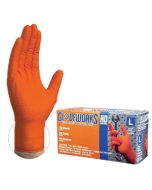 Ammex Gloves-Hd Nitrile Pf Orange Lg Amx Gwon46100