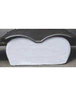 ADCO White Double Axle Tyre Guard 27-29I API 3923