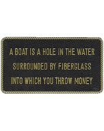 Bernard Engraving Fun Plaque A Boat Is BER FP054