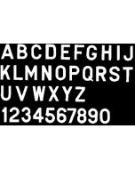 Bernard Engraving Letter White 3In Stick On Inhi BER PS30WH