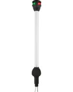 Attwood LightArmor Bi-Color LED Navigation Pole Light 10" Straight w/Task Light ATT-NV6LC2107