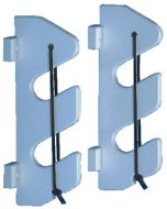 Teak Isle 2 Rod Holder W/Bunji&Brkt Wht TIM 25707