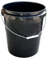 Encore Plastic Pail 5 Gal Black 70Mil ENC 57640