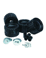 Ce Smith Ribbed Roller Replacement Kit 4 Pack Black