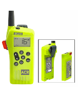 ACR SR203 GMDSS Survival Radio w/Replaceable Lithium Battery & Rechargable Lithium Polymer Battery & Charger