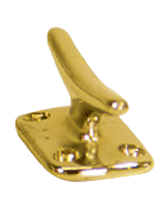 Whitecap Fender Cleat - Polished Brass - 2"