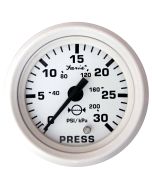 Faria Dress White 2" Water Pressure Gauge Kit 30Psi