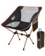 FULTYME RV PORTABLE CAMP CHAIR BLK/ORG 5