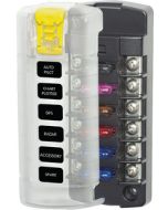 Blue Sea Systems Stblade Fuse Blk 6Cir.Ind W/Cv BLU 5035