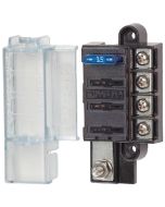 Blue Sea Systems FUSE BLOCK STBLADE 4CIRC W/CVR BLU-5045