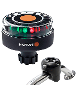 Navisafe Navilight Tricolor 2NM w/Navibolt Base & Rail Mount - Black 342KIT